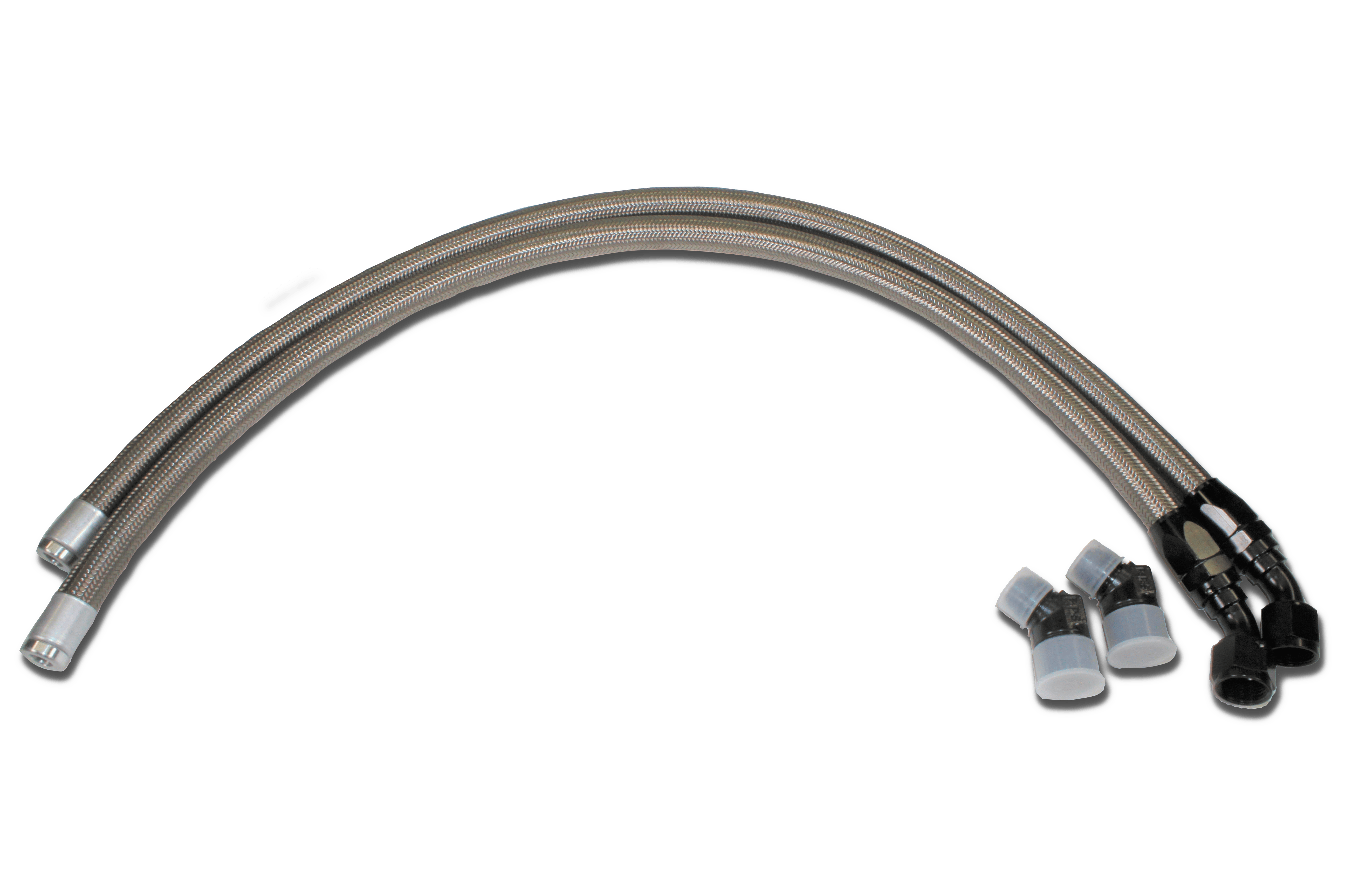 Braided Stainless Steel Hose Kit for Tappet Cover - G&R Diesel Inc.