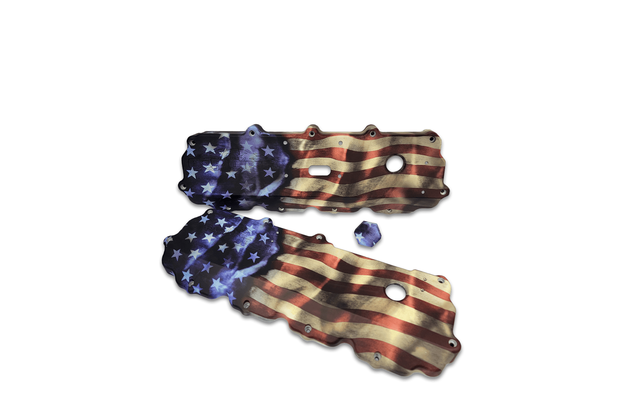 6.0 American Flag Valve Cover - G&R Diesel Inc.