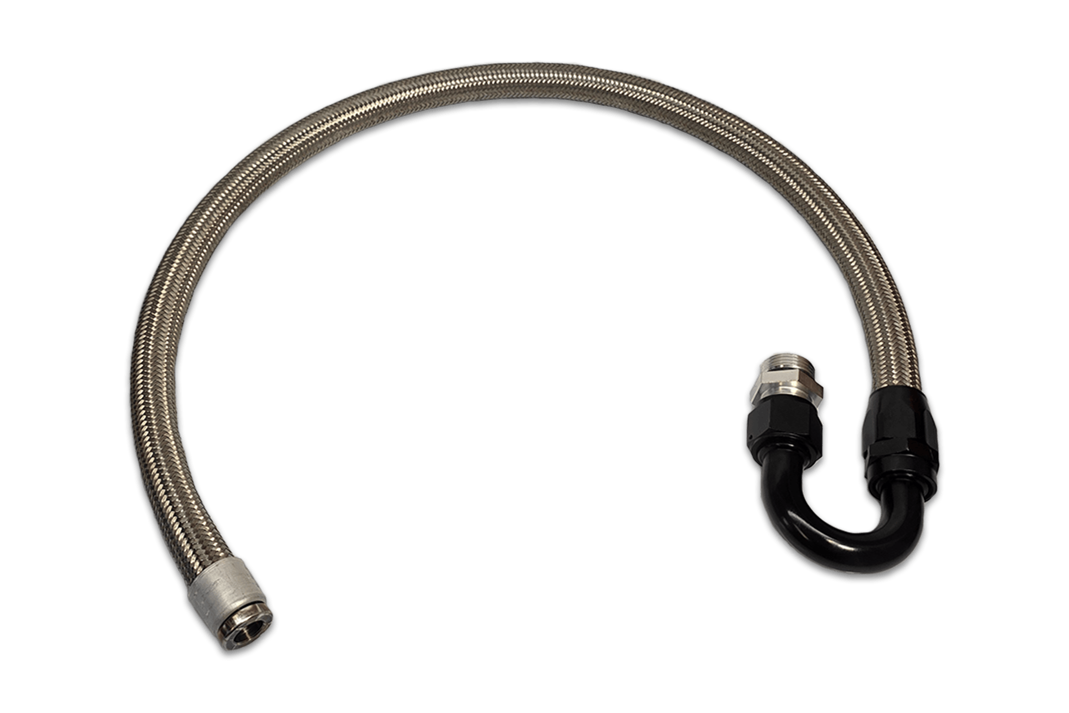 6.0 Powerstroke Valve Cover Braided Stainless Vent Hose - G&R Diesel Inc.