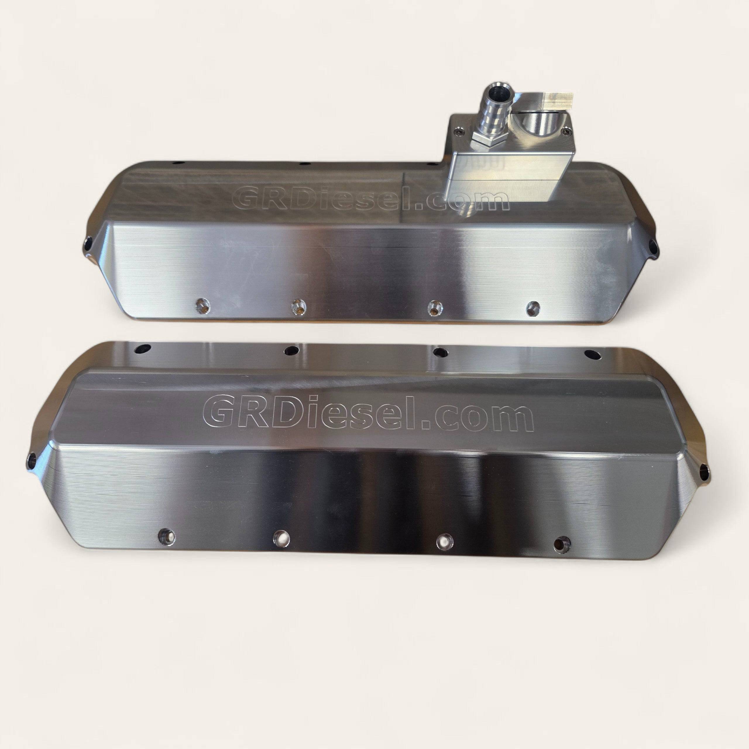 7.3 Powerstroke Billet Aluminum Valve Covers - G&R Diesel Inc.